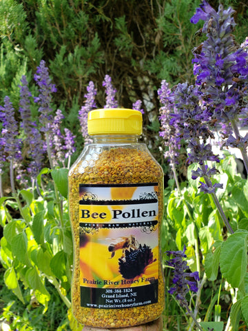 Fresh Bee Pollen Pure Raw Natural Nebraska Bee Pollen 8oz Jar