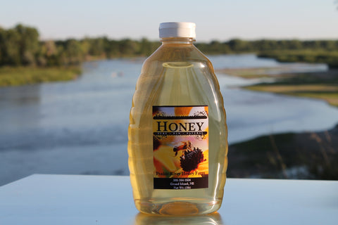 Raw Honey Pure Natural Nebraska Honey (one) 3lb Jar