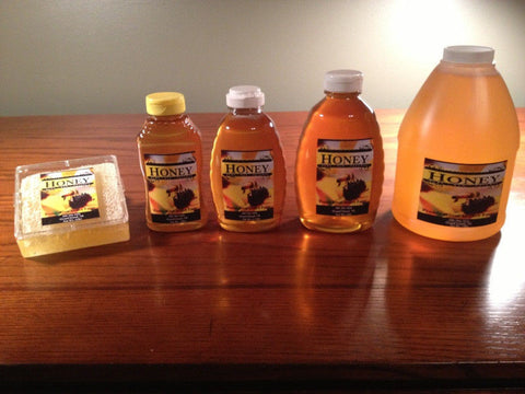 Raw Honey Pure Natural Nebraska Wildflower Honey (one) 2lb Jar