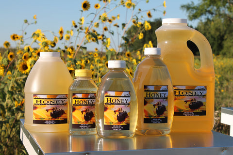 Raw Honey Pure Natural Nebraska Honey 1 Gallon - 12lb Jug