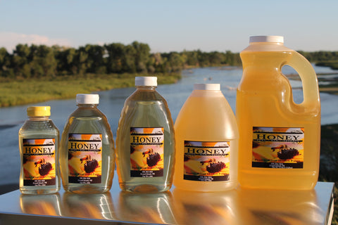 Raw Honey Pure Natural Nebraska Honey (one) 5lb Jug
