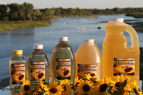 Raw Honey Pure Natural Nebraska Honey (one) 5lb Jug
