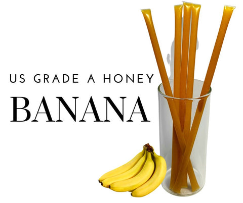 Bee Krazy Honey Sticks - Banana - 5 Ct.