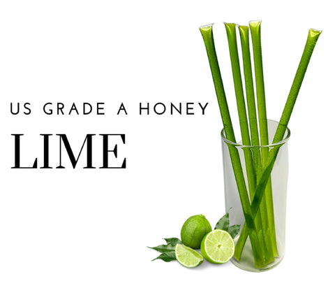 Bee Krazy Honey Sticks - Lime 5 Ct.