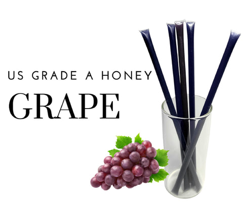 Bee Krazy Honey Sticks - Grape - 5 Ct.