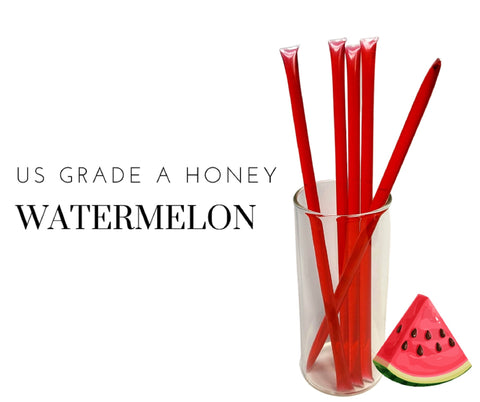Bee Krazy Honey Sticks - Watermelon 5 Ct.